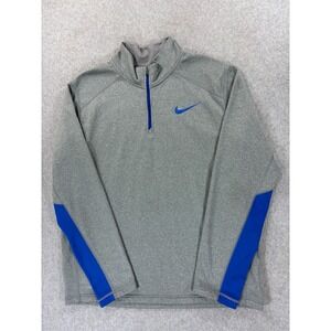 Nike Therma Fit 1/4 Zip Midweight Pullover (Men's‎ Large) Silver